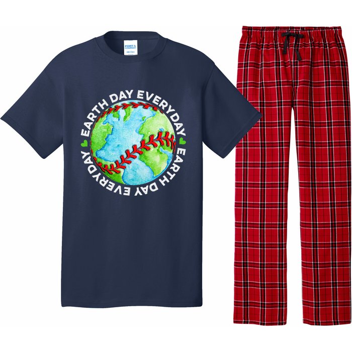 Earth Baseball Earth Day Sports Player Pajama Set