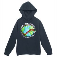 Earth Baseball Earth Day Sports Player Urban Pullover Hoodie