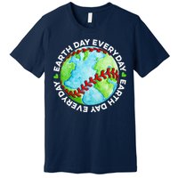 Earth Baseball Earth Day Sports Player Premium T-Shirt