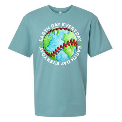 Earth Baseball Earth Day Sports Player Sueded Cloud Jersey T-Shirt