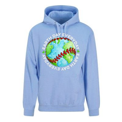 Earth Baseball Earth Day Sports Player Unisex Surf Hoodie