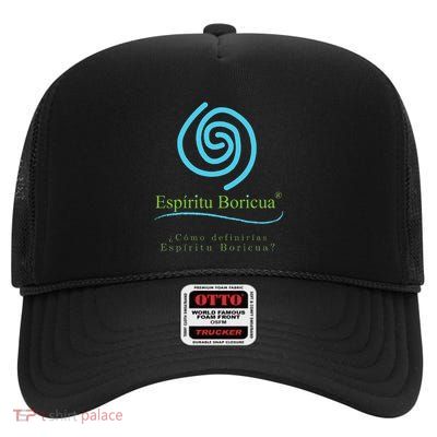 Espiritu Boricua High Crown Mesh Back Trucker Hat