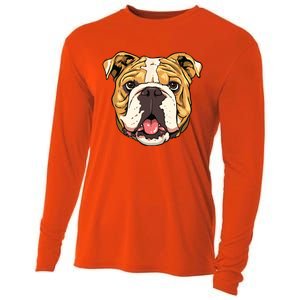 English Bulldog English Bulldog Breed Lover Women Men Cooling Performance Long Sleeve Crew