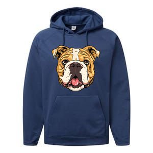 English Bulldog English Bulldog Breed Lover Women Men Performance Fleece Hoodie