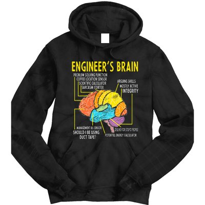 Engineer's Brain Engineering Games Process  Tie Dye Hoodie