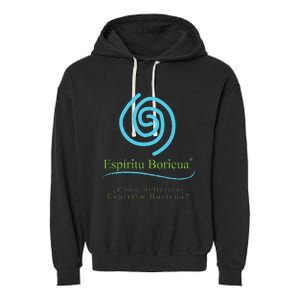 Espiritu Boricua Garment-Dyed Fleece Hoodie