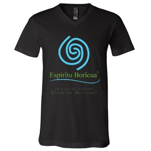 Espiritu Boricua V-Neck T-Shirt