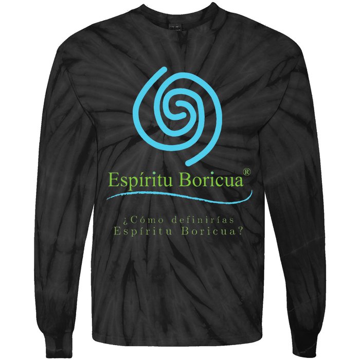 Espiritu Boricua Tie-Dye Long Sleeve Shirt