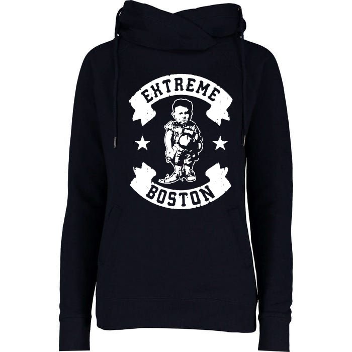 Extreme Boston Womens Funnel Neck Pullover Hood