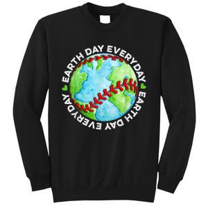 Earth Baseball Earth Day Sports Player Sweatshirt