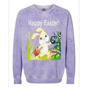 Easter Bunny Egg Hunt Happy Easter Colorblast Crewneck Sweatshirt