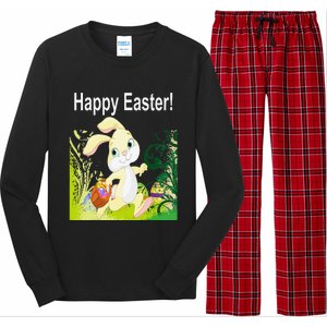 Easter Bunny Egg Hunt Happy Easter Long Sleeve Pajama Set