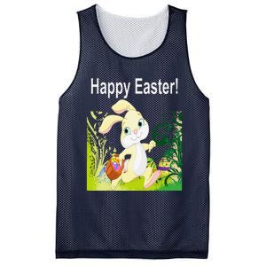 Easter Bunny Egg Hunt Happy Easter Mesh Reversible Basketball Jersey Tank