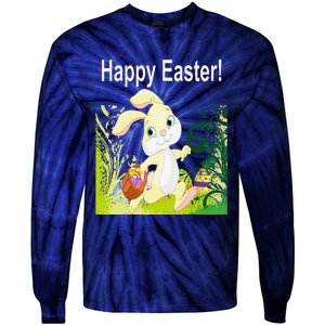 Easter Bunny Egg Hunt Happy Easter Tie-Dye Long Sleeve Shirt