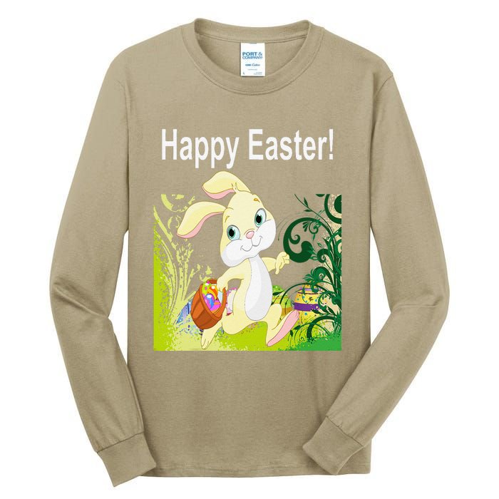 Easter Bunny Egg Hunt Happy Easter Tall Long Sleeve T-Shirt