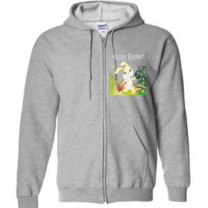 Easter Bunny Egg Hunt Happy Easter Full Zip Hoodie