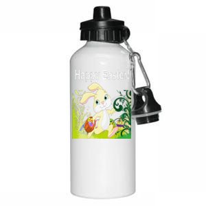 Easter Bunny Egg Hunt Happy Easter Aluminum Water Bottle