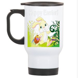 Easter Bunny Egg Hunt Happy Easter Stainless Steel Travel Mug