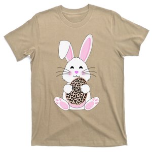 Easter Bunny Egg Leopard Print Cute Easter Bunny Costume T-Shirt