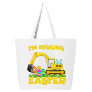 Easter Bunny Eggs Digging Tractor Excavator 25L Jumbo Tote