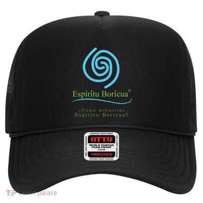 Espiritu Boricua High Crown Mesh Back Trucker Hat