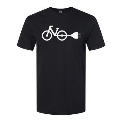 E Bike Electric Bicycle Softstyle® CVC T-Shirt