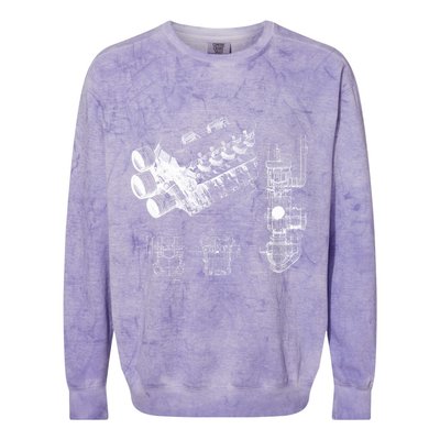 Engine Blueprint Colorblast Crewneck Sweatshirt