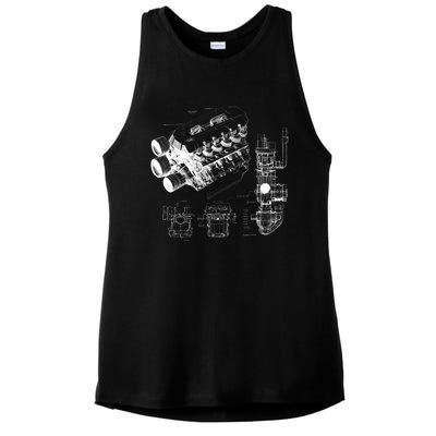 Engine Blueprint Ladies PosiCharge Tri-Blend Wicking Tank