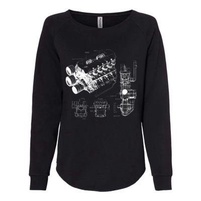 Engine Blueprint Womens California Wash Sweatshirt