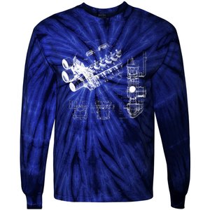 Engine Blueprint Tie-Dye Long Sleeve Shirt