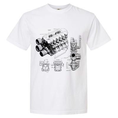 Engine Blueprint Garment-Dyed Heavyweight T-Shirt