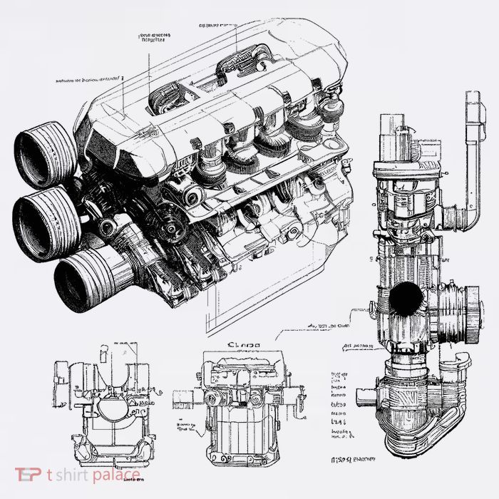 Engine Blueprint Performance Shirt