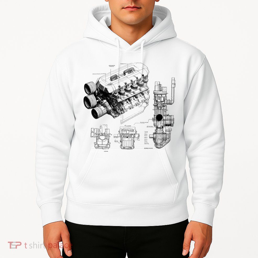 Engine Blueprint Hoodie