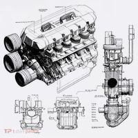 Engine Blueprint Hoodie