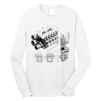 Engine Blueprint Long Sleeve Shirt