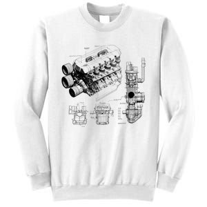 Engine Blueprint Sweatshirt