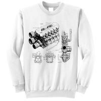 Engine Blueprint Sweatshirt