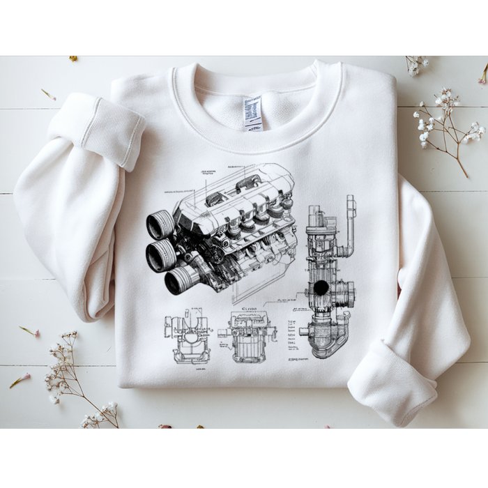 Engine Blueprint Sweatshirt