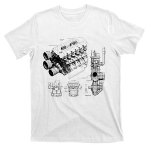 Engine Blueprint T-Shirt