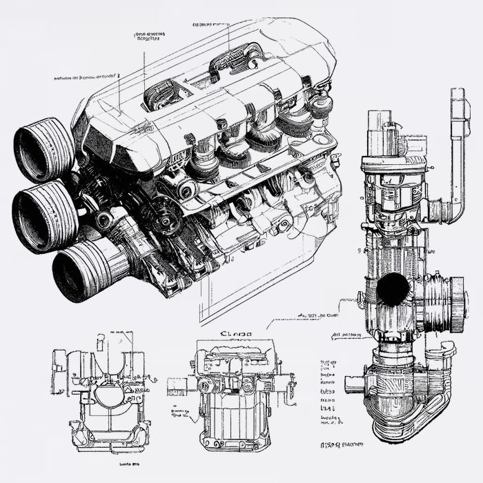 Engine Blueprint Sustainable Bucket Hat