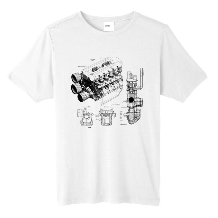 Engine Blueprint Tall Fusion ChromaSoft Performance T-Shirt