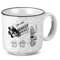 Engine Blueprint 15oz Campfire Ceramic Mug