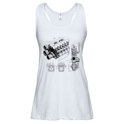 Engine Blueprint Ladies Essential Flowy Tank