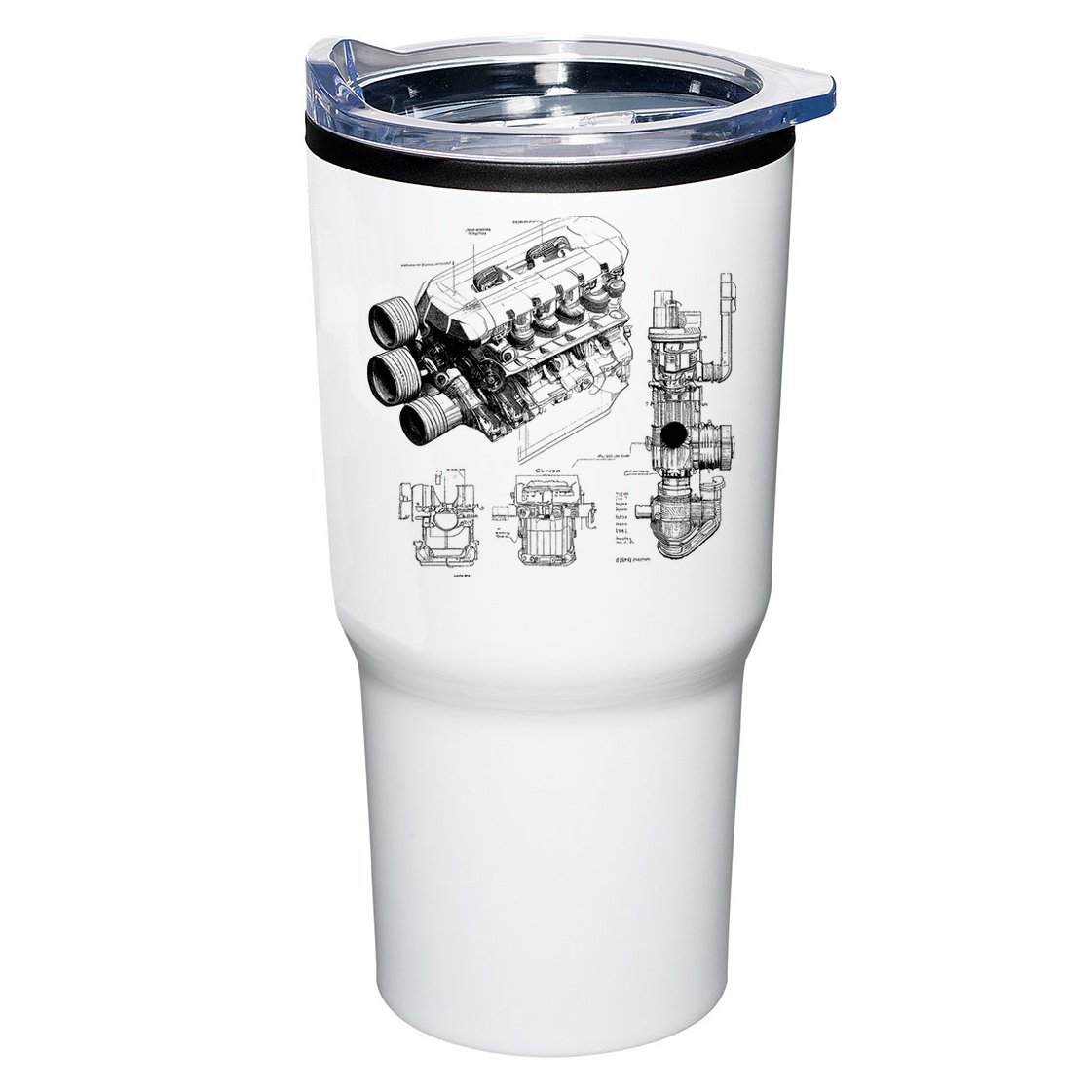 Engine Blueprint Tumbler