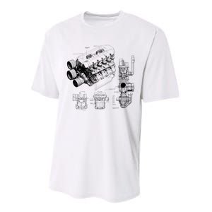 Engine Blueprint Performance Sprint T-Shirt