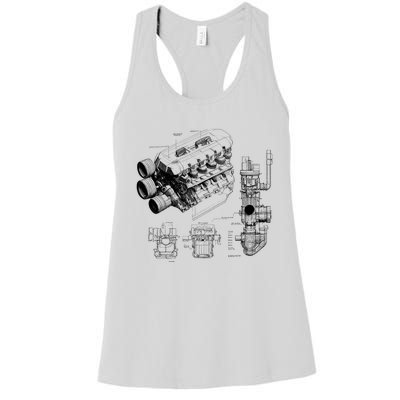 Engine Blueprint Women's Racerback Tank