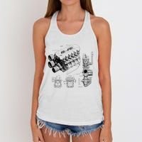 Engine Blueprint Women's Knotted Racerback Tank