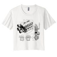 Engine Blueprint Crop Top