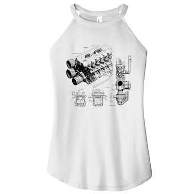 Engine Blueprint Women's Perfect Tri Rocker Tank