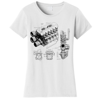 Engine Blueprint Women's T-Shirt